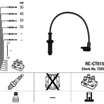 Zapalovací kabel Sada kabelů pro zapalování NGK RC-CT615