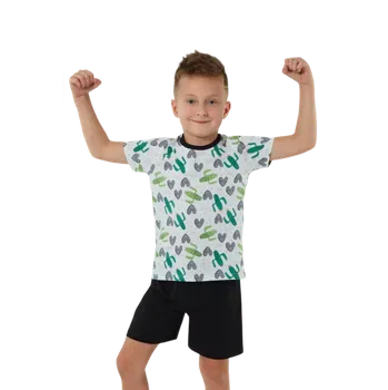 Dětská móda Dětské krátké pyžamo Italian Fashion Picos 146/152 Zelená