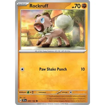 Karetní hra Rockruff 089/162 - Temporal Forces Typ karty: Reverse Holo