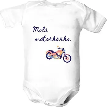 Kojenecký body Dětské body s potiskem Malá motorkářka dětské
