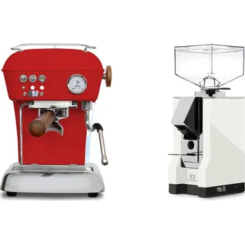 Kávovar Ascaso Dream PID, Love Red + Eureka Mignon Silenzio, CR white