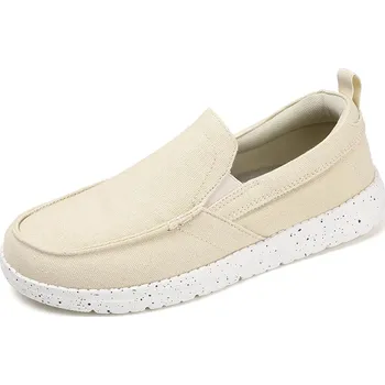 Pánské mokasíny Pánské prodyšné slip-on boty Barva: Béžová, Velikost: 41