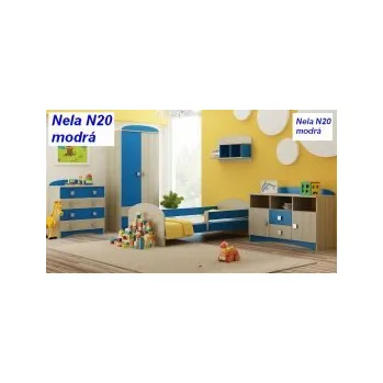 Dětská postel Postel Nela N20 180/90 cm - MODRÁ + matrace a rošt ZDARMA