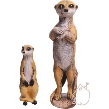 Zahradní dekorace Česká keramička Surikaty Samík s Prckem