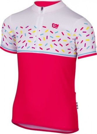 Etape – dětský dres RIO, růžová/bílá - 152-158