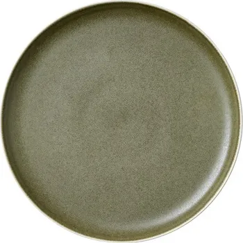 Servírovací stolek Studio Round Kameninový dezertní talíř North 21 cm White/Matte Moss