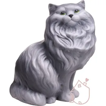 Zahradní dekorace Kocour keramický Damián šedivá