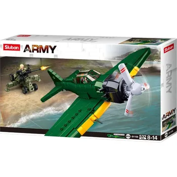 Stavebnice Sluban Stavebnice ARMY WW2 M38-B1108 Japonský stíhací letoun A6M Zero