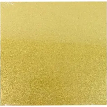 Cake Star Podložka pod dort PEVNÁ zlatá vzor Grape čtverec 30 cm 12" (1 ks)