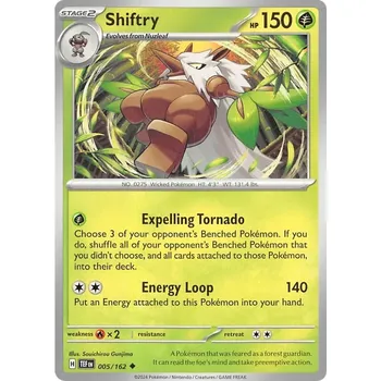 Karetní hra Shiftry 005/162 - Temporal Forces Typ karty: Non-Holo