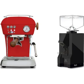 Kávovar Ascaso Dream PID, Love Red + Eureka Mignon Silenzio, BL black
