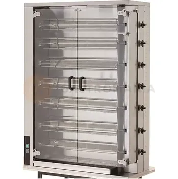 Rožeň na opékání kuřat, plynový, vklad 35 kuřat, 1150x472x1720 mm | RESTO QUALITY, CRG7