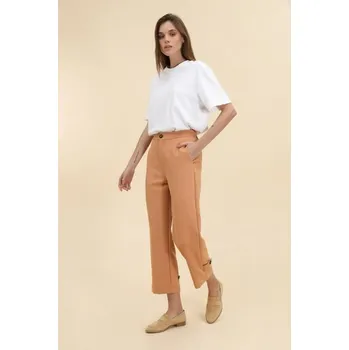 Dámské kalhoty Kalhoty dámské 7/8 Freesia Paris L187 barva: oranžová-cihlová, velikost: M