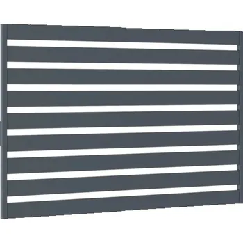 Plot Kovový plot POLARGOS Safir Element 199 x 118 cm stavebnicové provedení 7024 grafitová šedá