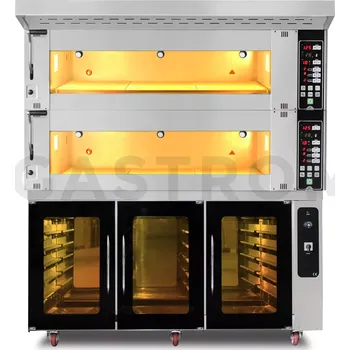 Pec na pizzu Modulová pekařská pec 2-komorová, elektrická, 27,4 kW, 400 V, 1660x1400x1930 mm | RESTO QUALITY, MD/1400/2