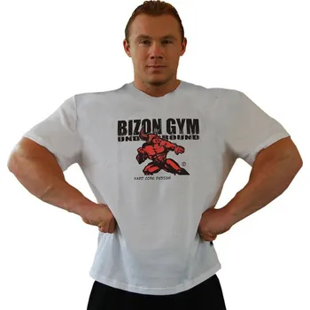 Pánské tričko Bizon Gym Triko 211 - bílá Bílá M