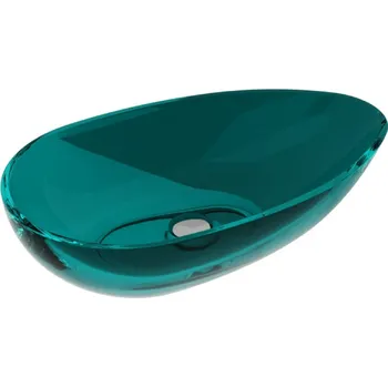 Umyvadlo Besco Neya pryskyřicové umyvadlo na desku, Ocean Breeze