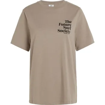 Dámské tričko Dámské Tričko s krátkým rukávem O'NEILL FUTURE SURF SOCIETY REGULAR T-SHIRT 1850146-17024 – Béžová XL