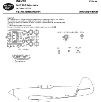 Plastikový model 1/48 Mask Yak-9T BASIC (ZVE 4831)