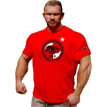 Pánské tričko Bizon Gym Triko 224 - červená XXL Červená