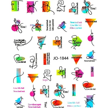 Samolepky na nehty - Colorful JO-1844