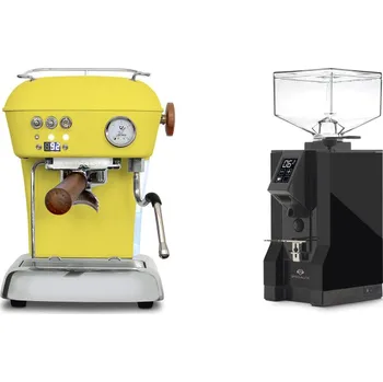 Set domácích spotřebičů Ascaso Dream PID, Sun Yellow + Eureka Mignon Specialita, BL…