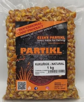 Návnadová surovina Český partikl Kukuřice vařená Natural 1 kg
