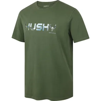 Pánské tričko Husky Pánské bavlněné triko Tee Wild M XXXL, khaki