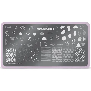 Pohádka GLAMORA STAMPI kovová deska GEOMETRICS # 2