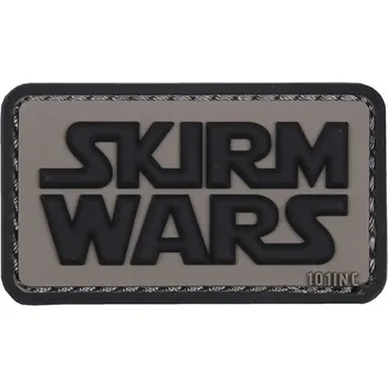 Nášivka 101 INC PVC 3D nášivka "Skirm Wars" - šedá