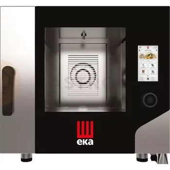 Konvektomat plynový 5x GN 1/1 s přímým nástřikem, dotyková obrazovka, s mycím systémem a sondou | EKA, Millennial Touch Screen GASTRO