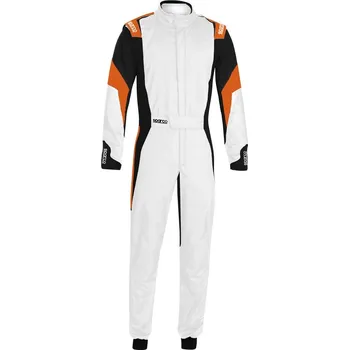 Moto oblečení Sparco Kombinéza Competition Bílá / Oranžová 56