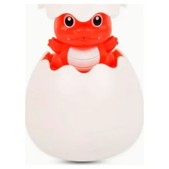 Hračka pro nejmenší Hračka do vany, klubající se zvířátko z vajíčka, 6 variant Varianta: Červený dinosaurus