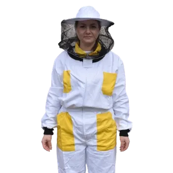 Včelařská kombinéza s kloboukem (Kombinéza - Žluto-Bílá )