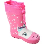 Dívčí holínky WOLF - Y2201A, růžová / hvězdičky Barva: Růžová, Velikost: 23