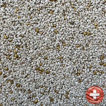 Kamenný koberec Báča Beton Kamenný koberec na stěnu Gold day Frakce: Střední (1 – 4 mm), vydatnost setu 3,5 m², Doporučené použití v: exteriéru - polyuretanové pojivo