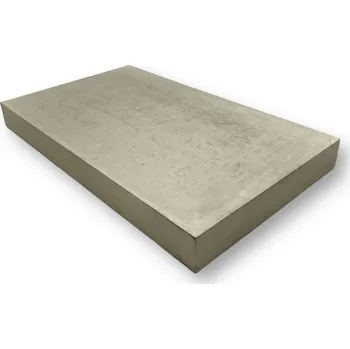 Příslušenství pro plot Betonová stříška na zídky a plotové dílce – rovná, hladká (50 × 20 × 5 cm) Barva: Červená