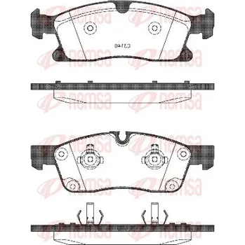 Brzdová destička Sada brzdových destiček, kotoučová brzda REMSA 1430.10