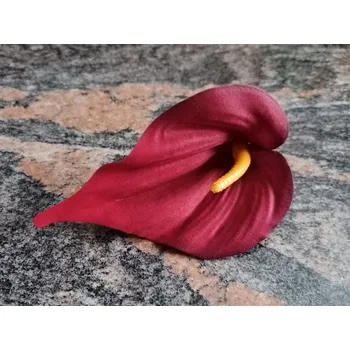 umělá květina Květ kala 12 cm červená č. 1