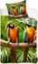 Ložní povlečení TipTrade Bavlněné povlečení papoušci Ara Ararauna 140 x 200, 70 x 90 cm zipový uzávěr