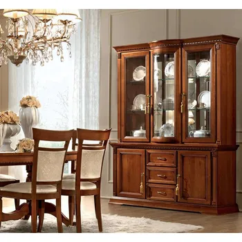 Organizace kuchyně Klasická vitrína s příborníkem Sophia 210cm třešeň