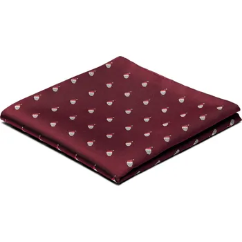 Vínově červený vánoční kapesníček do saka - Trendhim