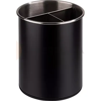 Příbor Otočná nádoba na příbory 130 mm, černá | APS, 11748