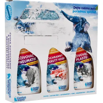 Kosmetická sada Comfort Wapka SADA TRIO REGENERACE – pneu, plasty, vosk | omlazení exteriéru