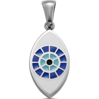 Přívěsek Evil Eye | Přívěsek stříbrné barvy - Waykins