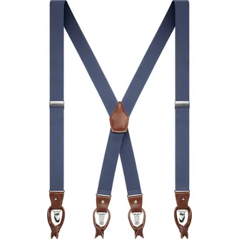 Kšandy Vexel | XL široké azurově modré konvertibilní šle vzadu do X - Trendhim