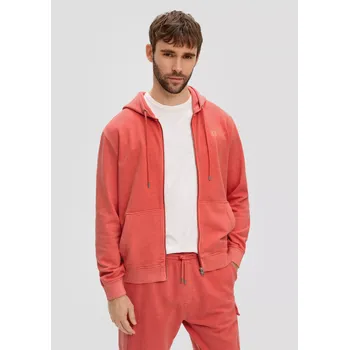 Pánská mikina s.Oliver pánská mikina na zip korálová Velikost: L