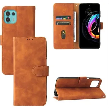Pouzdro na mobilní telefon TT-TopTechnology Kožené pouzdro Motorola Edge 20 Lite hnědé, brown, řada Business