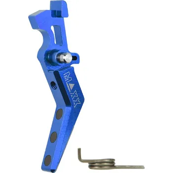 Sportovní střelba MAXX Model CNC spoušť Advanced (style A) pro M4 - modrá