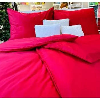 Povlečení Povlečení bavlněný satén červená Harmonia rozměr povlečení cm: 140x220, 70x90